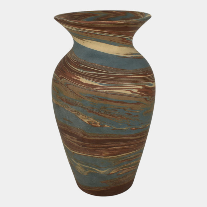 Niloak Mission Swirl 1910-24 Vintage Art Pottery Flared Rim 8" Vase