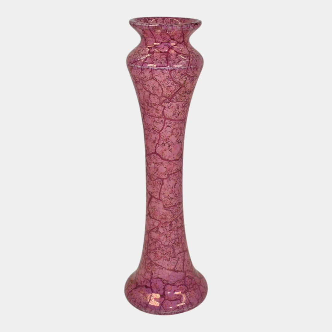 Weller Lustre Cloudburst 1921 Vintage Art Deco Pottery Mottled Pink Ceramic Vase - Just Art Pottery