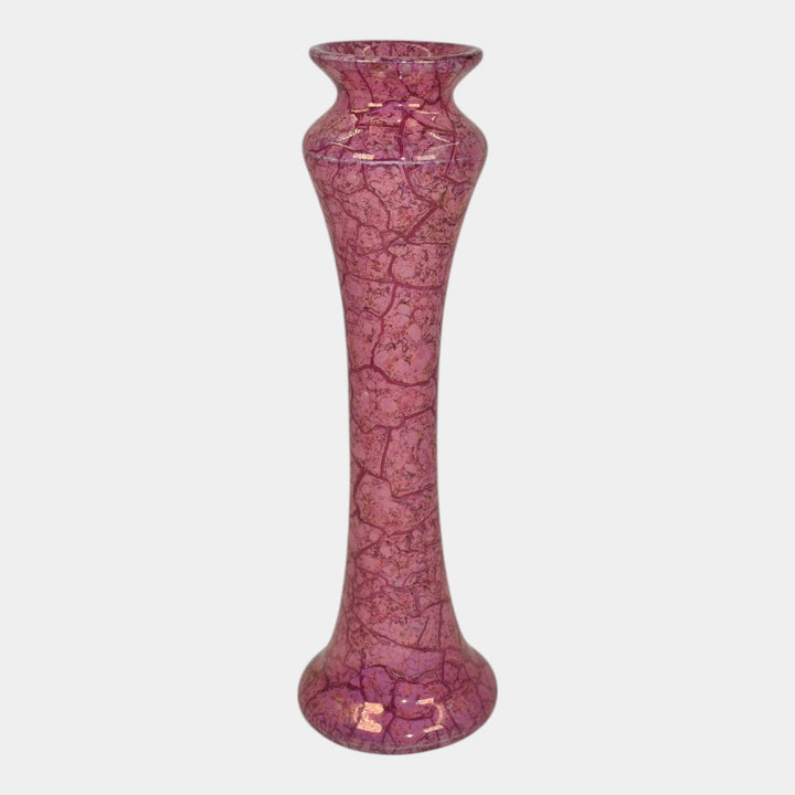 Weller Lustre Cloudburst 1921 Vintage Art Deco Pottery Mottled Pink Ceramic Vase - Just Art Pottery