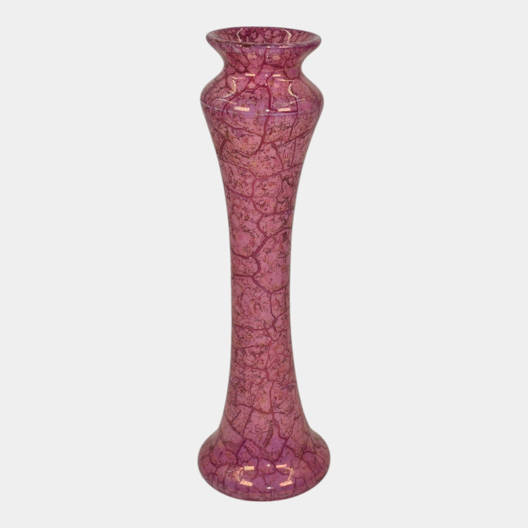 Weller Lustre Cloudburst 1921 Vintage Art Deco Pottery Mottled Pink Ceramic Vase - Just Art Pottery