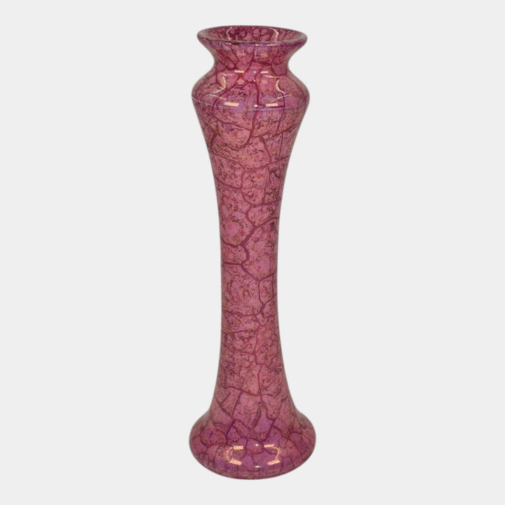 Weller Lustre Cloudburst 1921 Vintage Art Deco Pottery Mottled Pink Ceramic Vase - Just Art Pottery