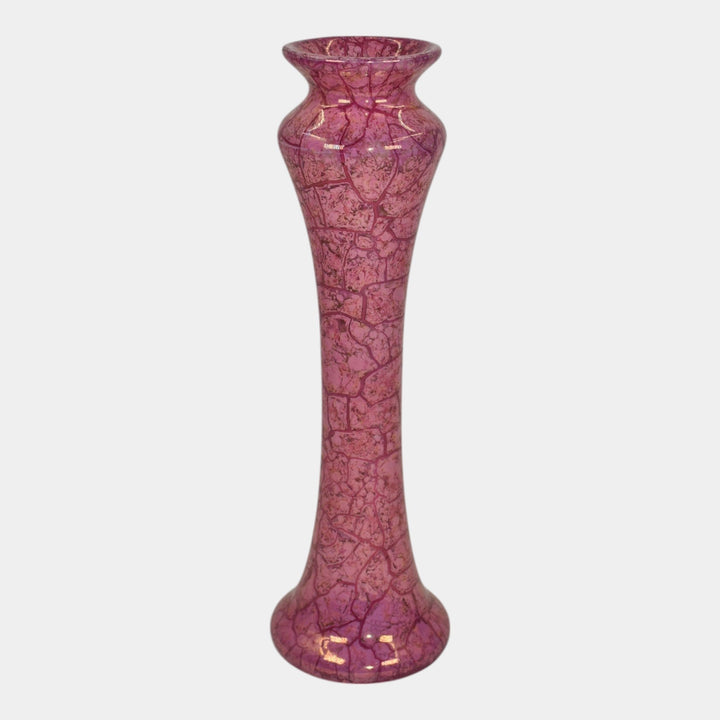 Weller Lustre Cloudburst 1921 Vintage Art Deco Pottery Mottled Pink Ceramic Vase - Just Art Pottery