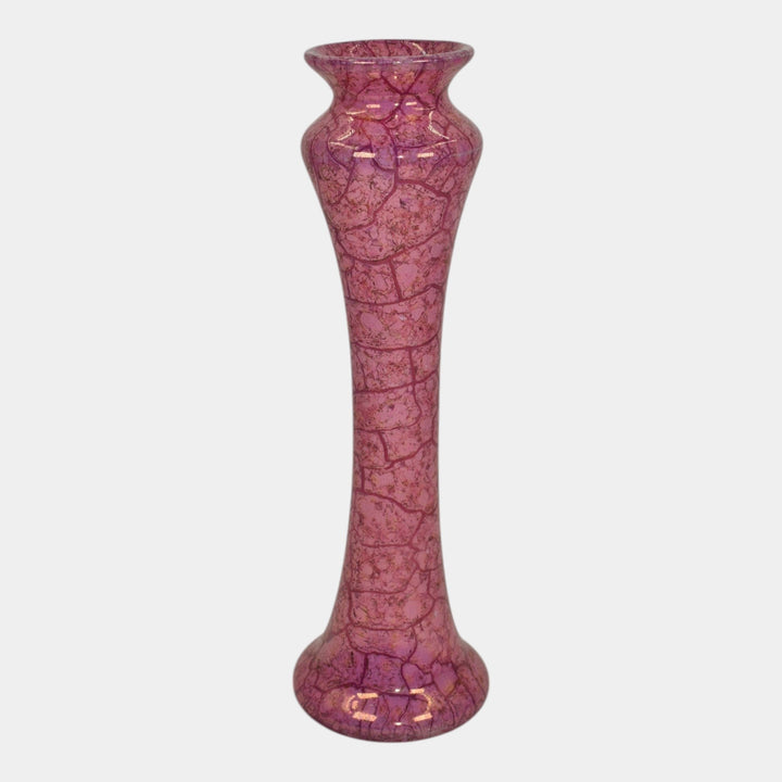 Weller Lustre Cloudburst 1921 Vintage Art Deco Pottery Mottled Pink Ceramic Vase - Just Art Pottery