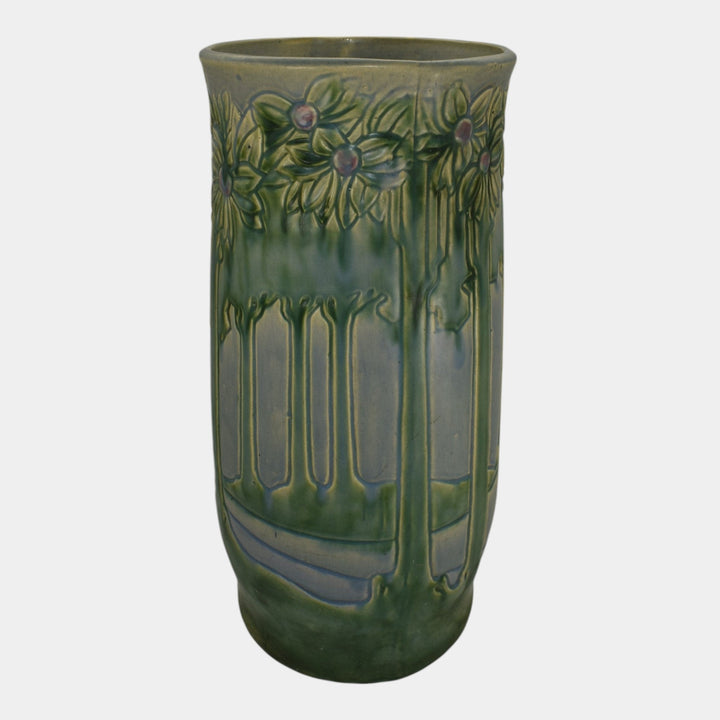 Roseville Vista 1920 Vintage Art Pottery Ceramic Umbrella Stand 757-20