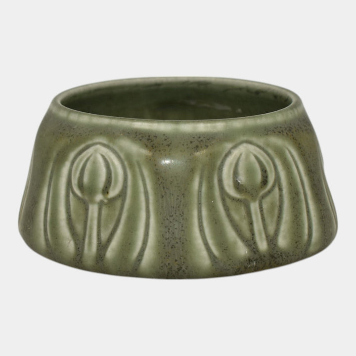 Rookwood 1923 Vintage Arts And Crafts Pottery Green Bowl 1674