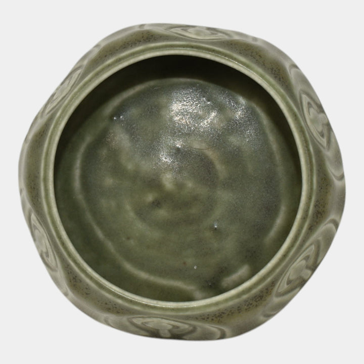 Rookwood 1923 Vintage Arts And Crafts Pottery Green Bowl 1674