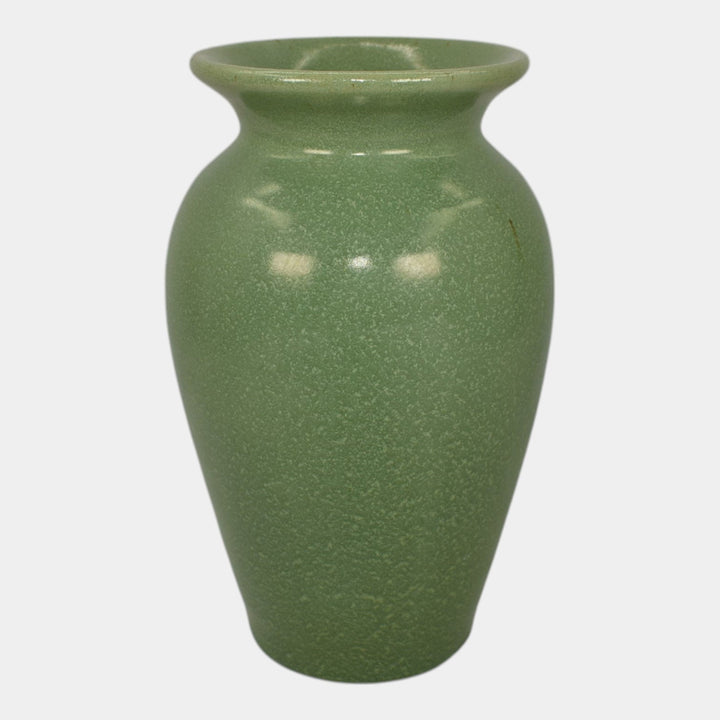 Haeger 1934 Chicago Worlds Fair Art Pottery Frosted Matte Green Vase 2590