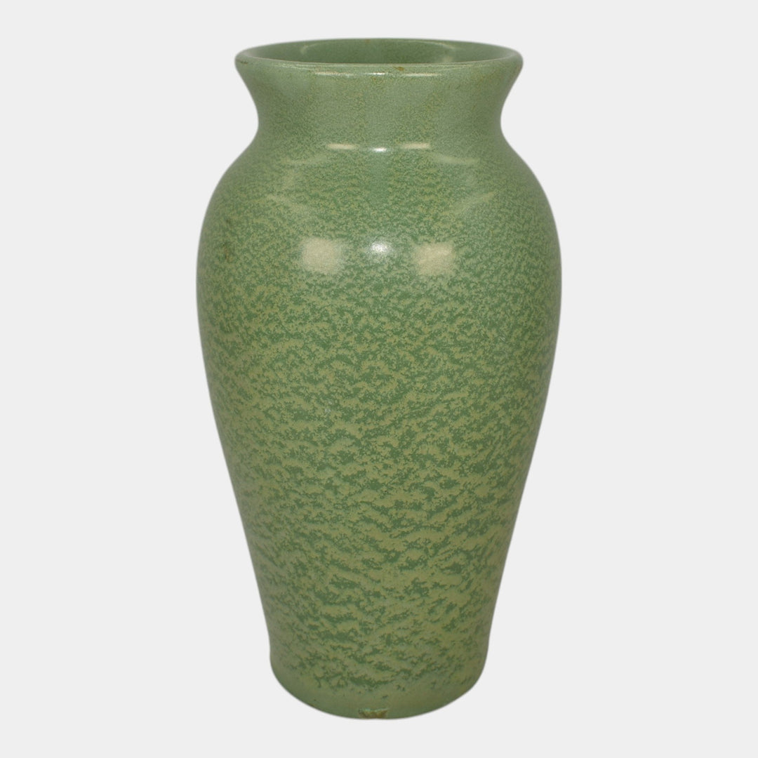 Haeger 1934 Chicago Worlds Fair Pottery Frosted Matte Green Vase 7065