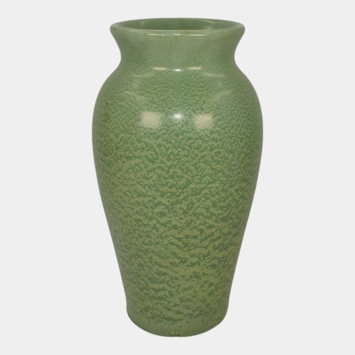 Haeger 1934 Chicago Worlds Fair Pottery Frosted Matte Green Vase 7065
