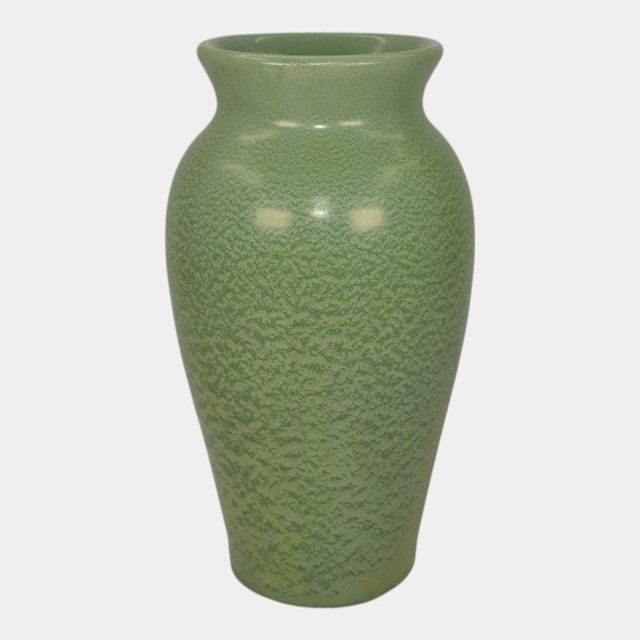 Haeger 1934 Chicago Worlds Fair Pottery Frosted Matte Green Vase 7065