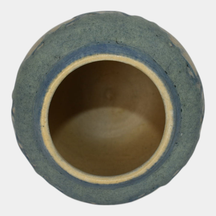 Newcomb College 1916 Vintage Art Pottery Blue Scenic Vase 239 Irvine