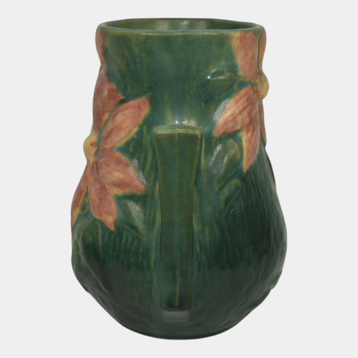 Roseville Clematis Green 1944 Vintage Mid Century Modern Art Pottery Vase 103-6