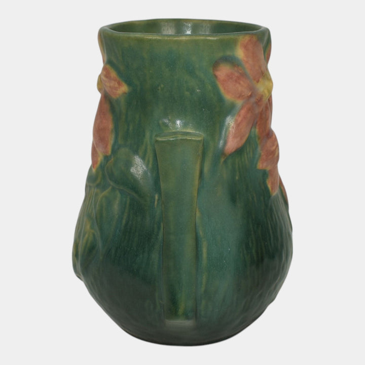 Roseville Clematis Green 1944 Vintage Mid Century Modern Art Pottery Vase 103-6