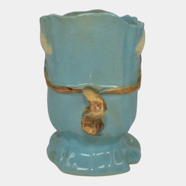 Roseville Ming Tree Blue 1949 Vintage Mid Century Modern Art Pottery Vase 572-6