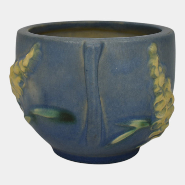 Roseville Foxglove Blue 1942 Art Pottery Ceramic Jardiniere Planter 659-3