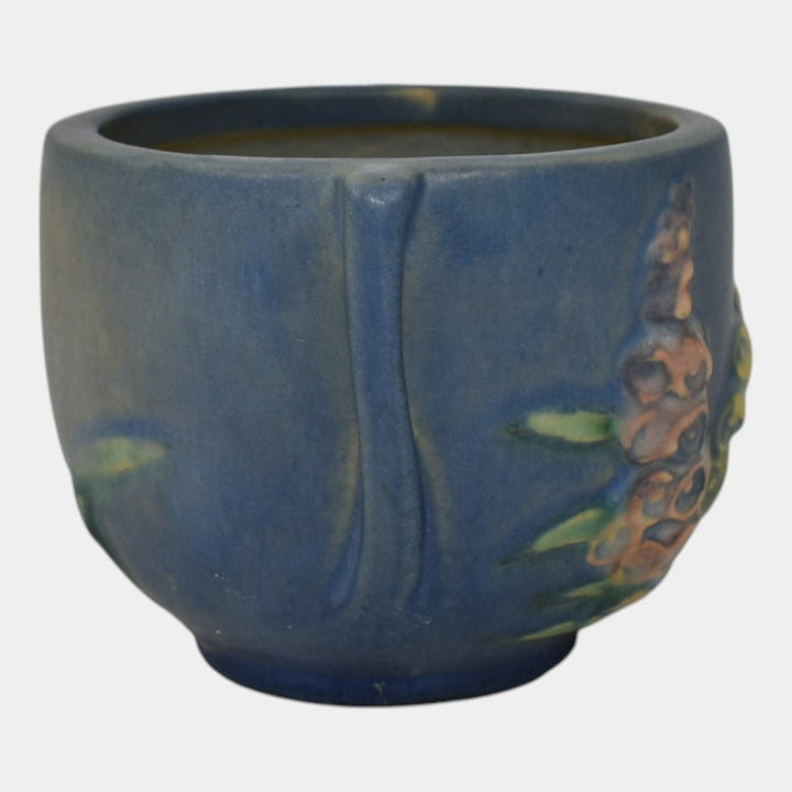 Roseville Foxglove Blue 1942 Art Pottery Ceramic Jardiniere Planter 659-3