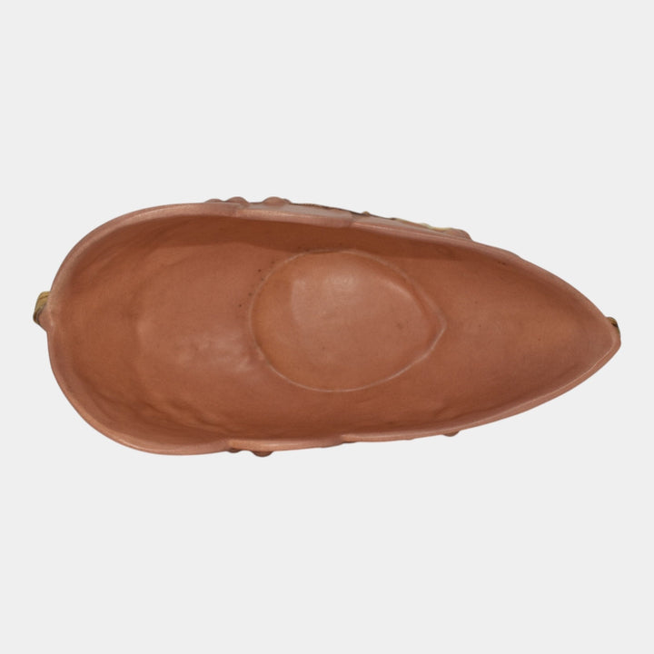 Roseville Apple Blossom Pink 1949 Mid Century Modern Art Pottery Bowl 329-10 - Just Art Pottery