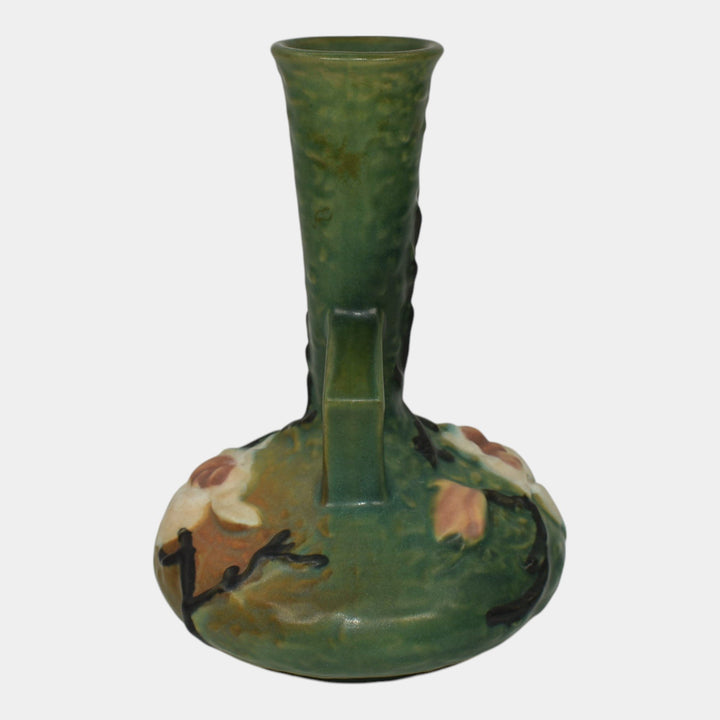 Roseville Magnolia Green 1943 Mid Century Modern Pottery Ceramic Bud Vase 179-7 - Just Art Pottery