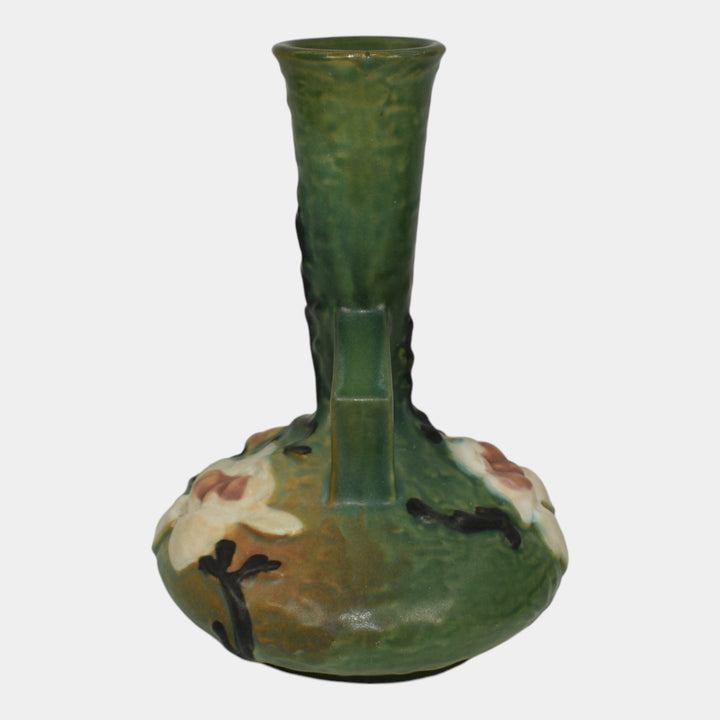 Roseville Magnolia Green 1943 Mid Century Modern Pottery Ceramic Bud Vase 179-7 - Just Art Pottery
