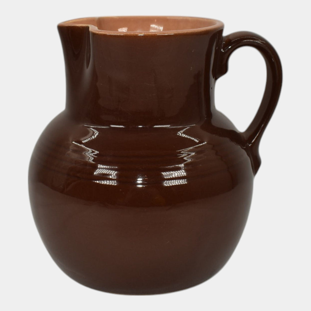 Roseville Mayfair Brown 1952 Vintage Art Pottery Ceramic Pitcher 1102-5 - Just Art Pottery