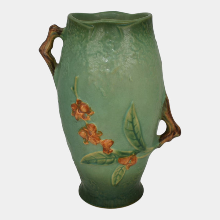 Roseville Bittersweet Green 1951 Vintage Art Pottery Ceramic Vase 883-8