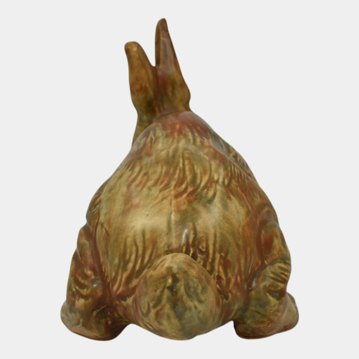 Weller Muskota 1920s Arts Pottery Brown Rabbit Garden Ware Figurine Statue