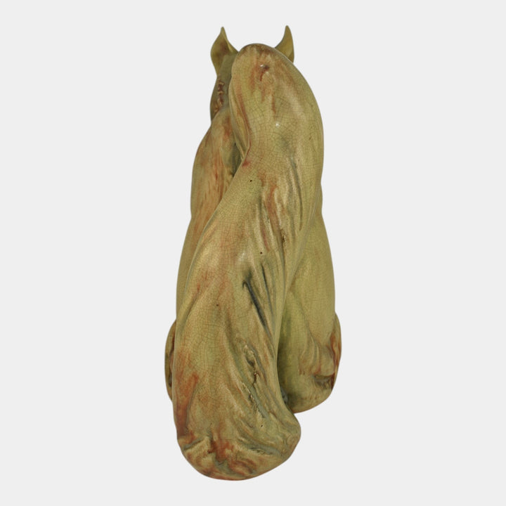 Weller Muskota Woodcraft Pottery Garden Ware Squirrel Lawn Ornament Statue