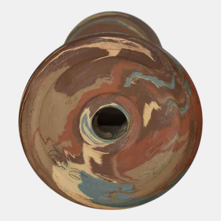 Niloak Mission Swirl 1925-30s Vintage Pottery Flared Rim 10" Vase