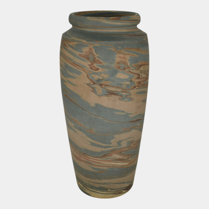 Niloak Mission Swirl 1910-24 Vintage Hand Made Art Pottery 12" Vase