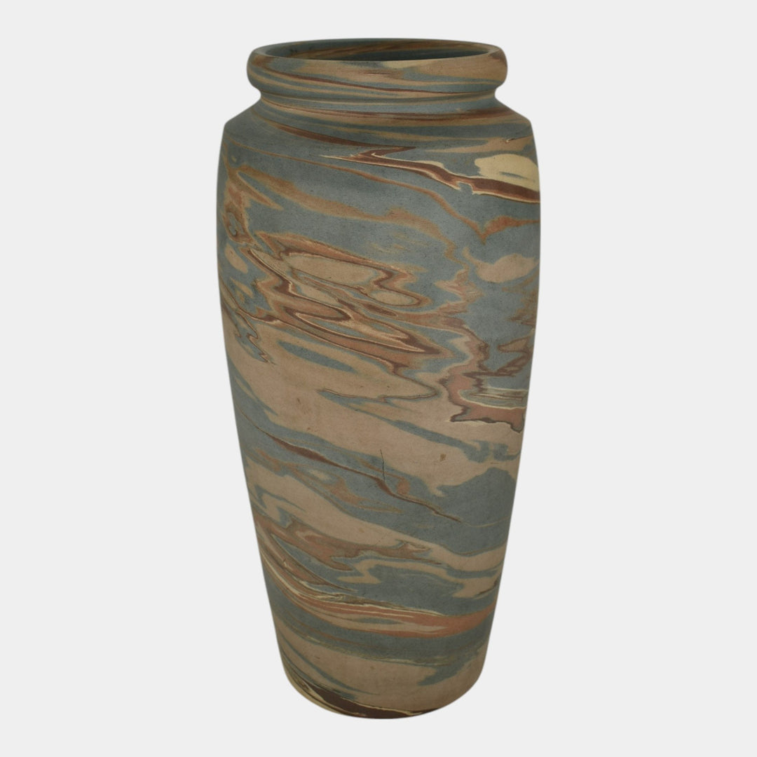 Niloak Mission Swirl 1910-24 Vintage Hand Made Art Pottery 12" Vase