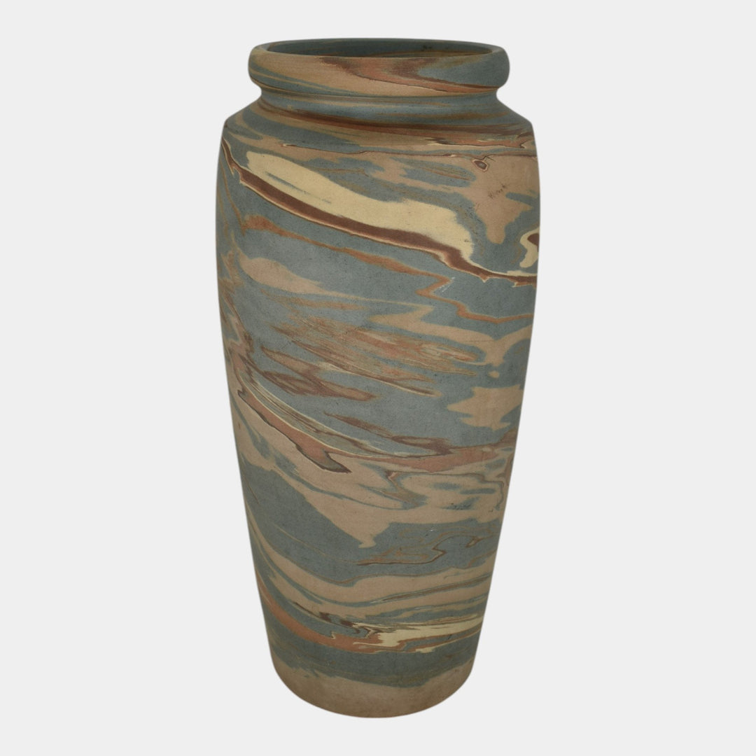 Niloak Mission Swirl 1910-24 Vintage Hand Made Art Pottery 12" Vase