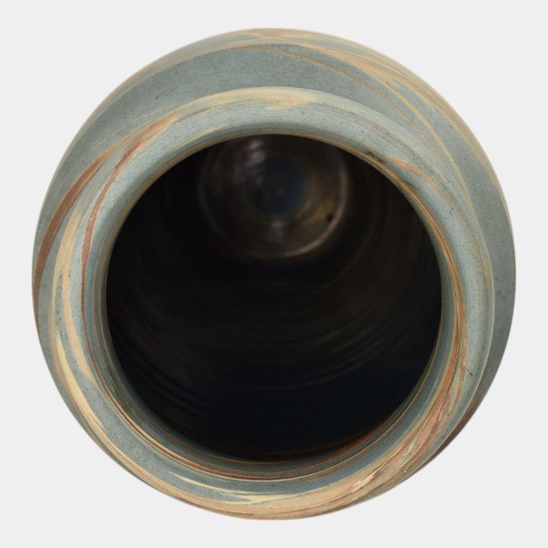 Niloak Mission Swirl 1910-24 Vintage Hand Made Art Pottery 12" Vase