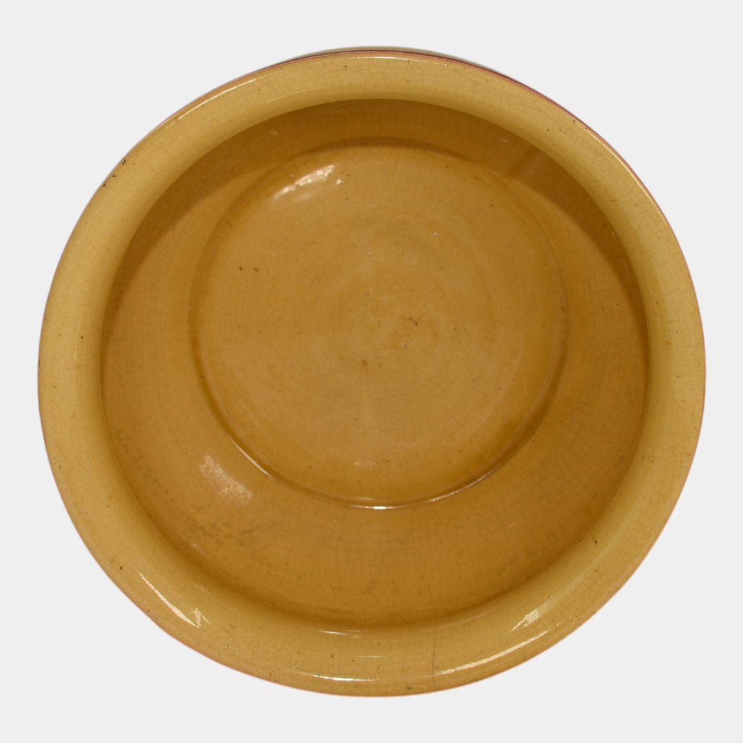Roseville Autumn 1910 Vintage Art Pottery Yellow Orange Scenic Chamber Pot - Just Art Pottery