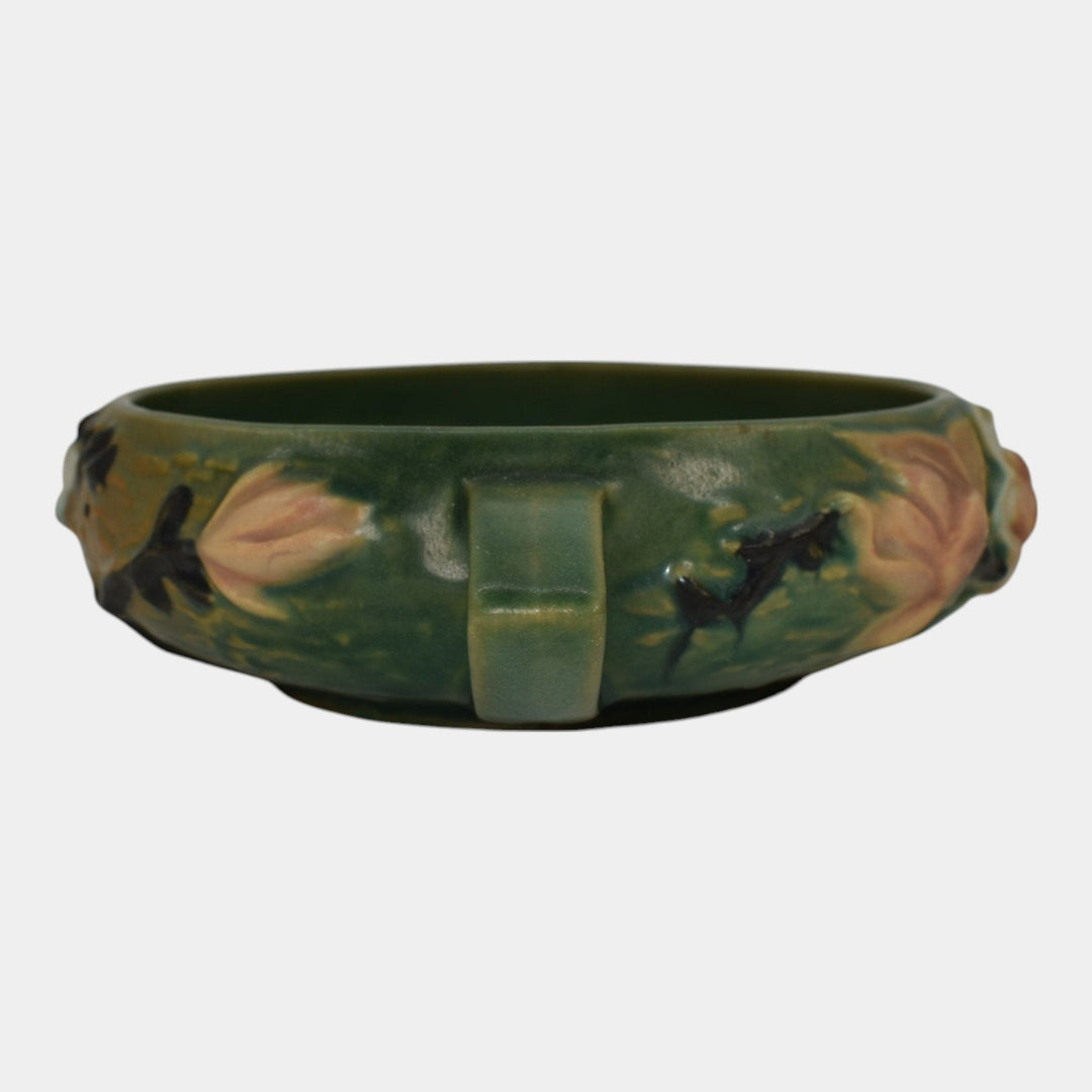 Roseville Magnolia Green 1943 Vintage Art Pottery Ceramic Bowl Planter 447-6
