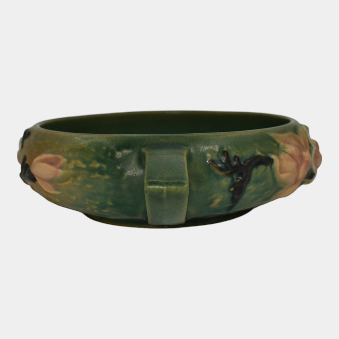 Roseville Magnolia Green 1943 Vintage Art Pottery Ceramic Bowl Planter 447-6