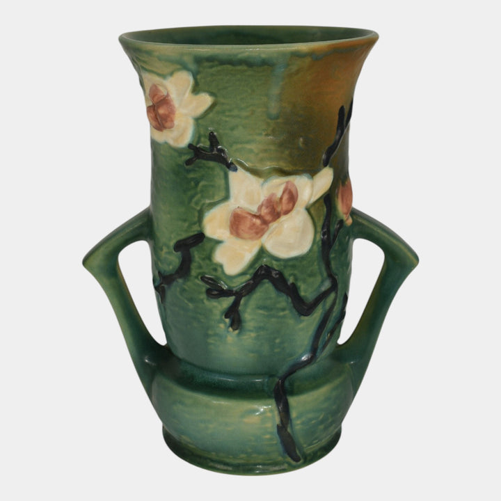 Roseville Magnolia Green 1943 Mid Century Modern Art Pottery Ceramic Vase 95-10