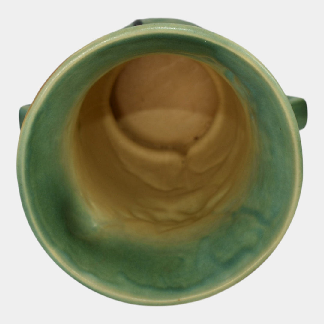 Roseville Magnolia Green 1943 Mid Century Modern Art Pottery Ceramic Vase 95-10