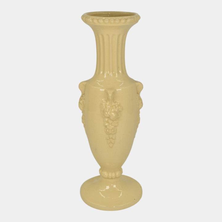 Roseville Volpato Ivory 1922 Vintage Art Pottery Ceramic Vase 209-10 - Just Art Pottery