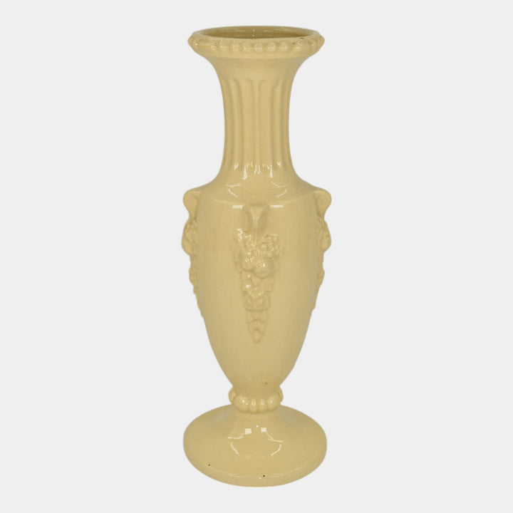 Roseville Volpato Ivory 1922 Vintage Art Pottery Ceramic Vase 209-10 - Just Art Pottery