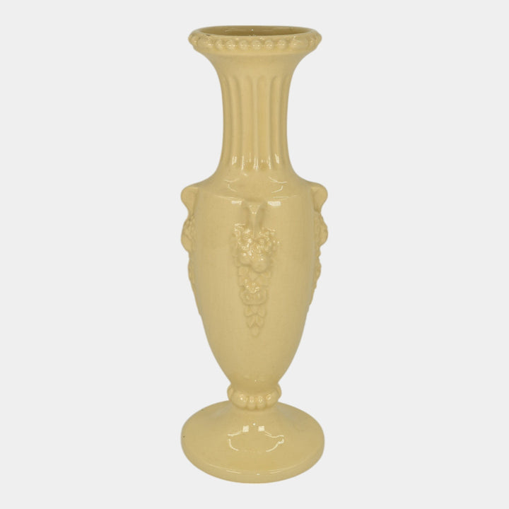 Roseville Volpato Ivory 1922 Vintage Art Pottery Ceramic Vase 209-10 - Just Art Pottery