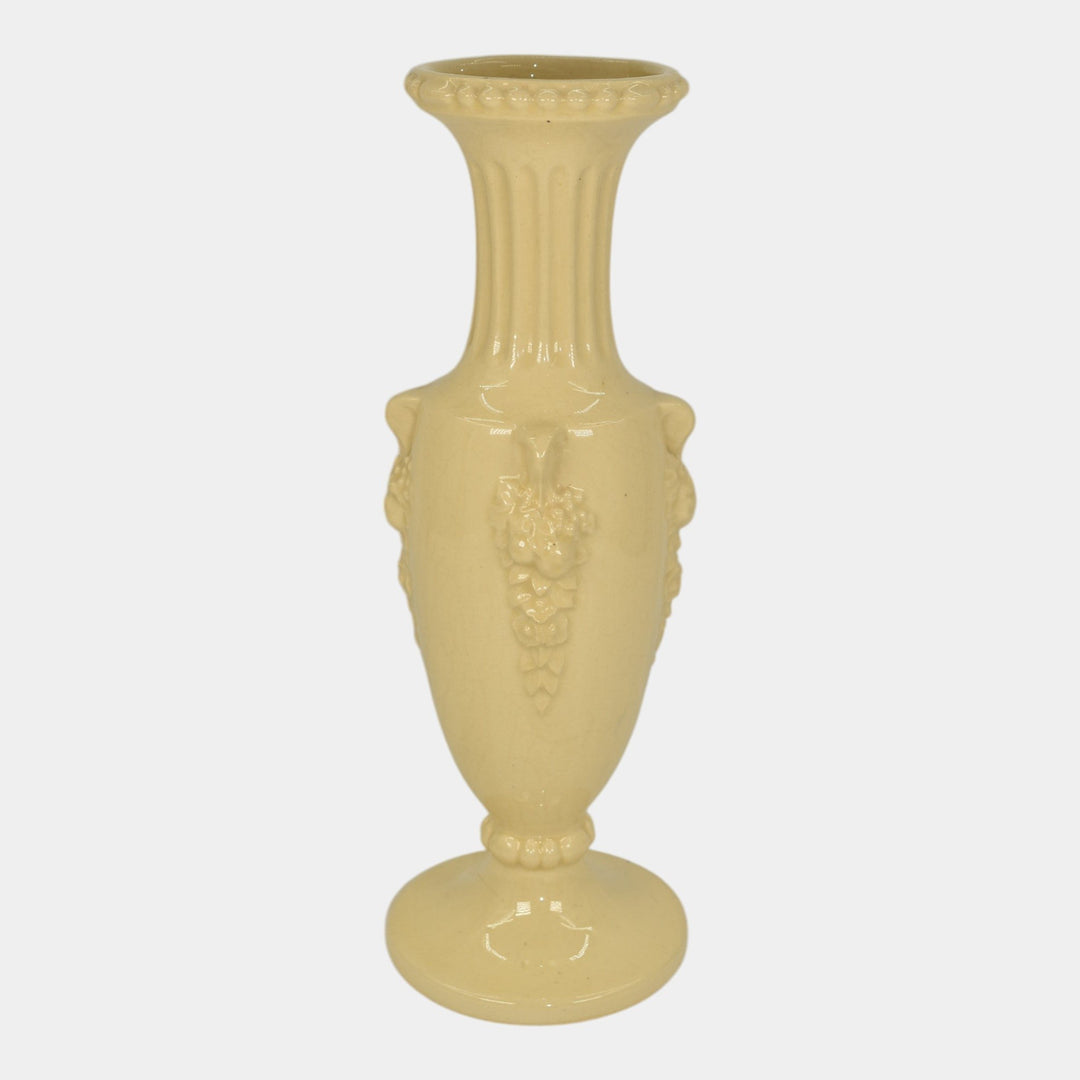 Roseville Volpato Ivory 1922 Vintage Art Pottery Ceramic Vase 209-10 - Just Art Pottery