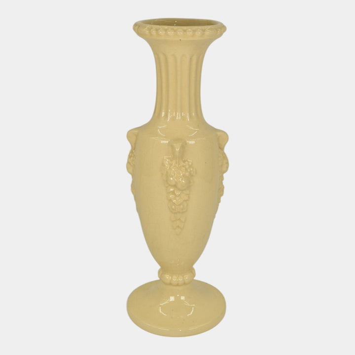 Roseville Volpato Ivory 1922 Vintage Art Pottery Ceramic Vase 209-10 - Just Art Pottery