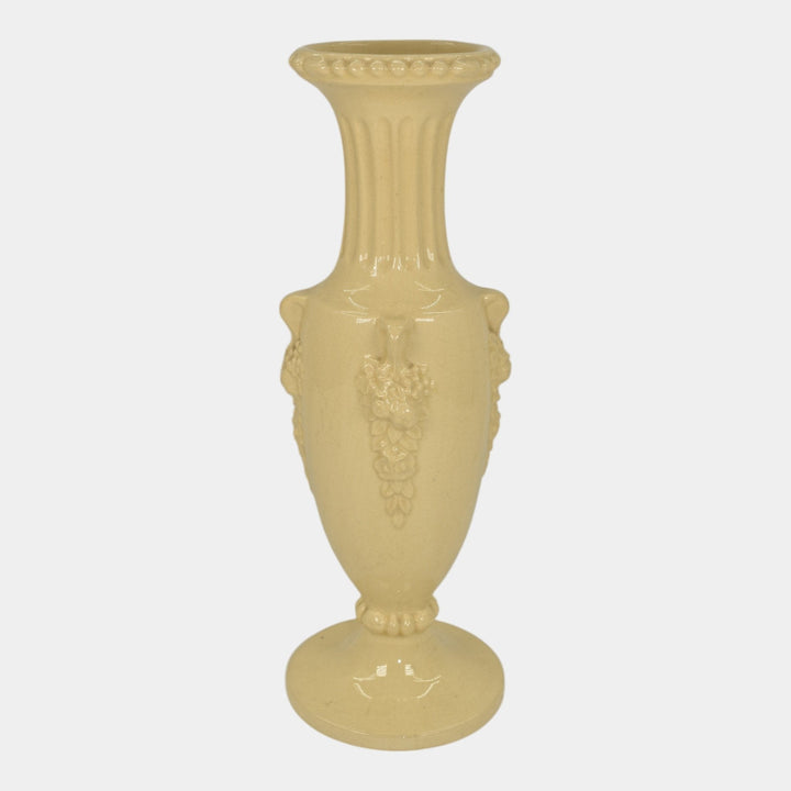 Roseville Volpato Ivory 1922 Vintage Art Pottery Ceramic Vase 209-10