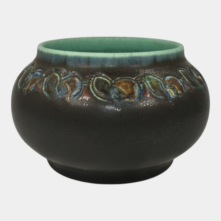 Rookwood 1927 Vintage Art Pottery Hand Carved Brown Green Ceramic Bowl 2243 Todd