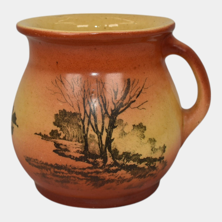 Roseville Autumn 1910 Vintage Art Pottery Ceramic Shaving Mug