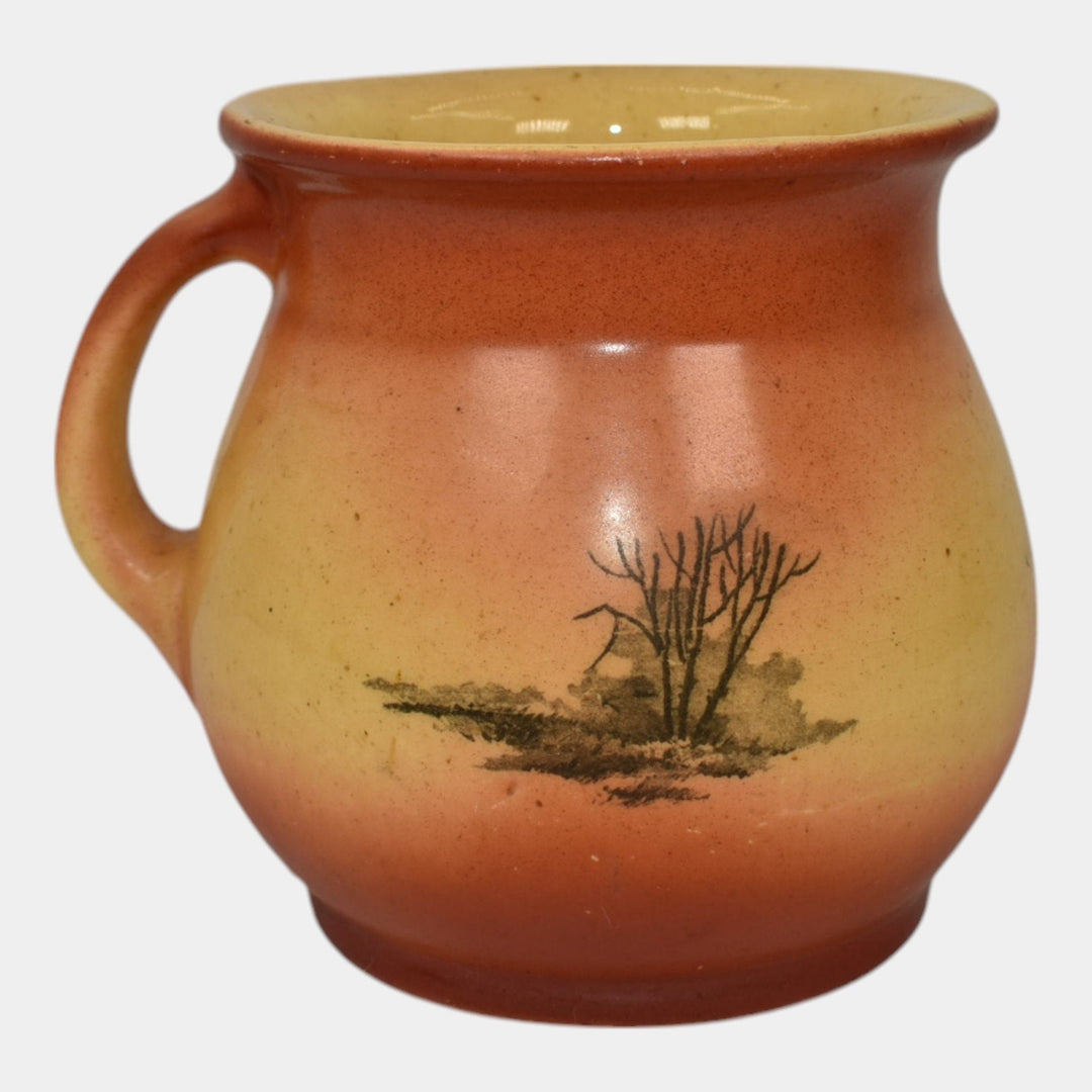 Roseville Autumn 1910 Vintage Art Pottery Ceramic Shaving Mug