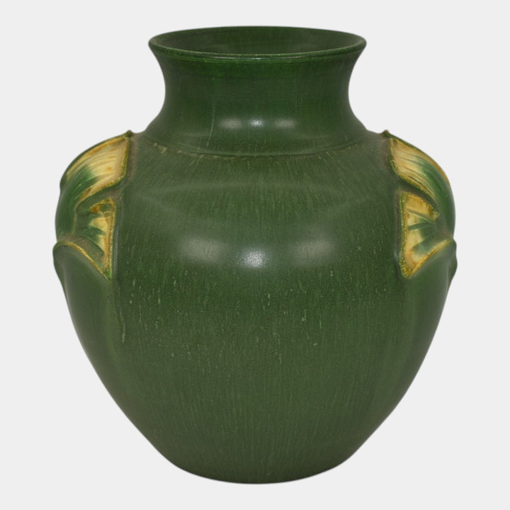 Ephraim Faience 2005 Arts and Crafts Pottery Matte Green Nostalgia Vase 243