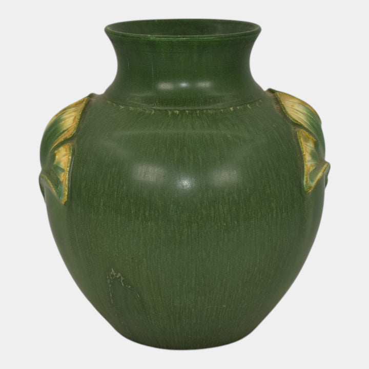 Ephraim Faience 2005 Arts and Crafts Pottery Matte Green Nostalgia Vase 243