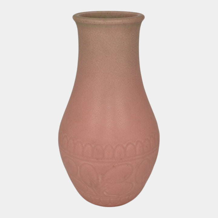 Rookwood 1929 Vintage Art Deco Pottery Green Over Pink Ceramic Flower Vase 2896
