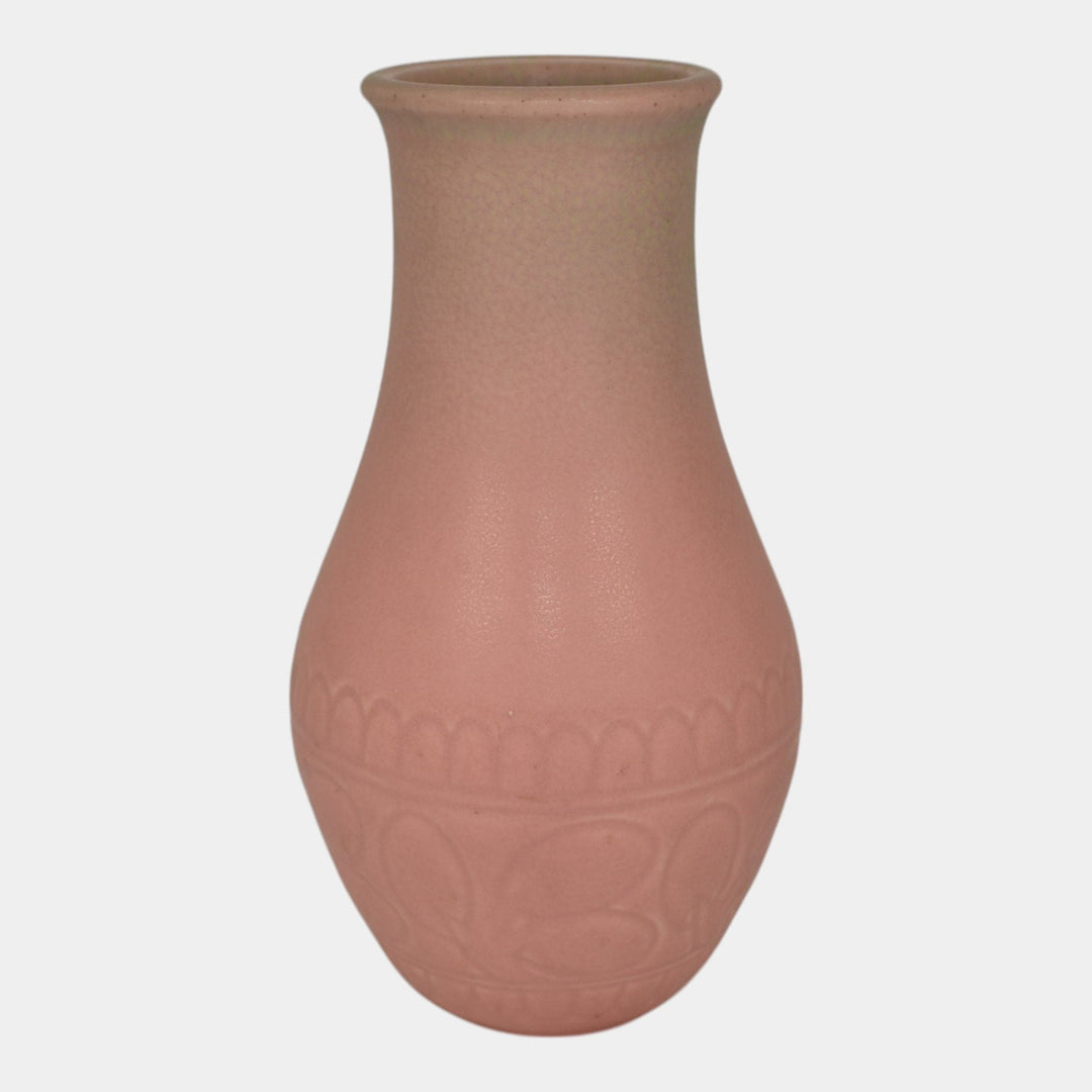Rookwood 1929 Vintage Art Deco Pottery Green Over Pink Ceramic Flower Vase 2896